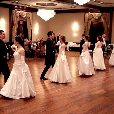 Young debutantes dancing at BAll
